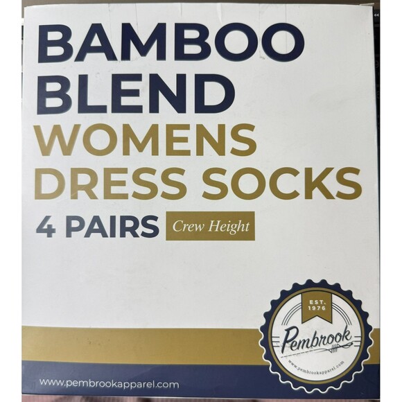 Women's Pembrook Bamboo Viscose Socks 4-Pack - Lt Blue/Blue/Purple/Pink - Medium - Picture 3 of 4